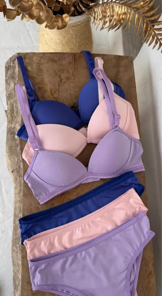Conjunto Menina Moca C Bojo Liso E Estampado 3