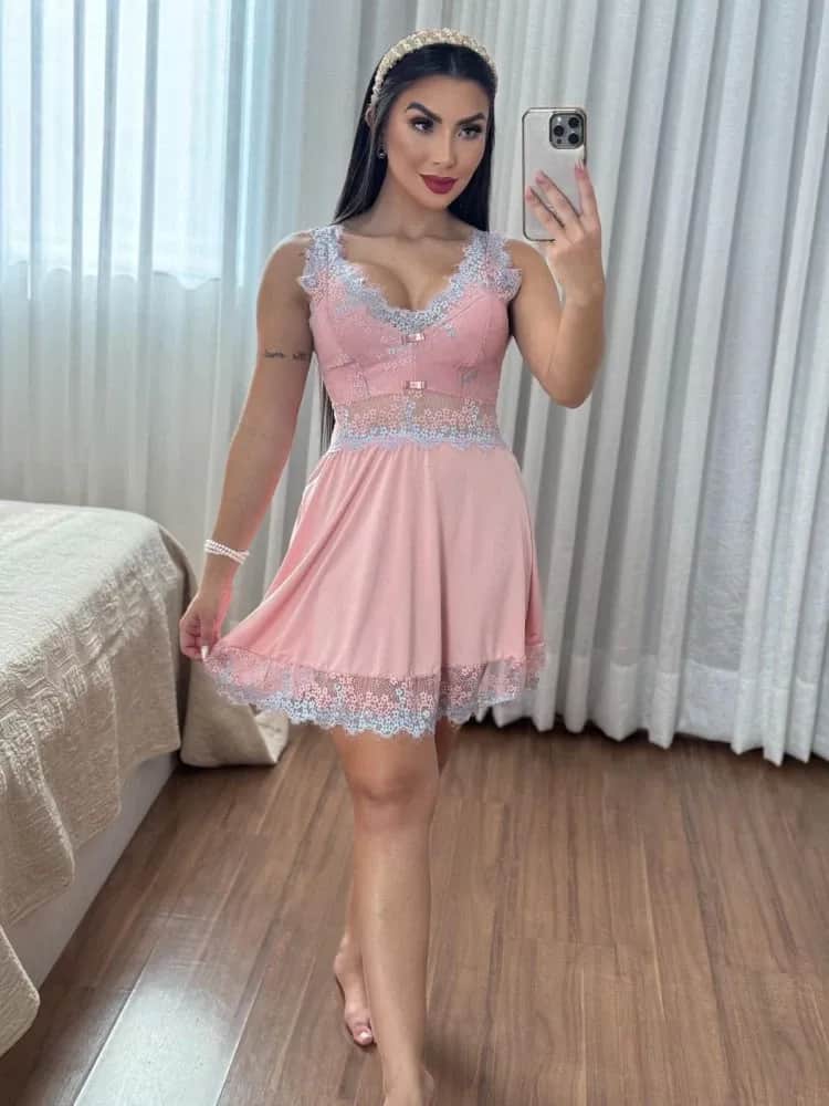 Camisola Cassandra Ultra Luxo Calcinha C Bb 3