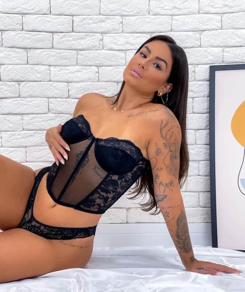 Corselet De Renda Calcinha 14