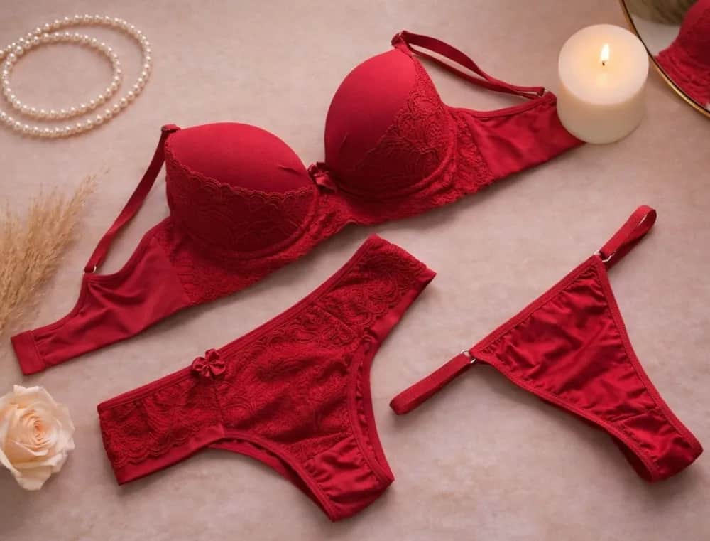 Conjunto C Bojo Rendado Valesca Sao 2 Calcinhas 1