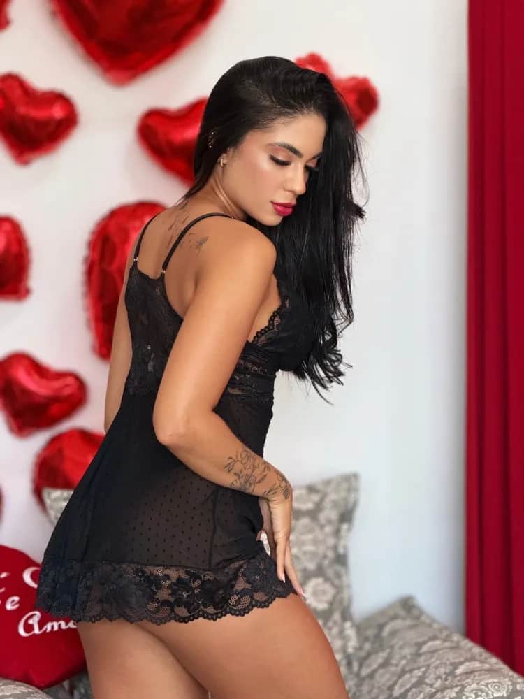 Kit Karina No Tule Poa Camisola Calcinha Robe 22