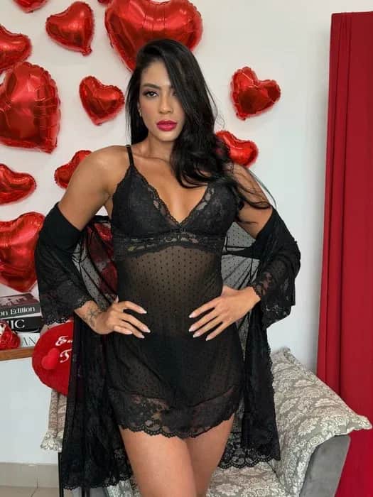 Kit Karina No Tule Poa Camisola Calcinha Robe 9