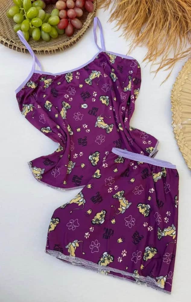 Baby Doll Cropped Poliester Lorena As Estampas Sao Variadas 8