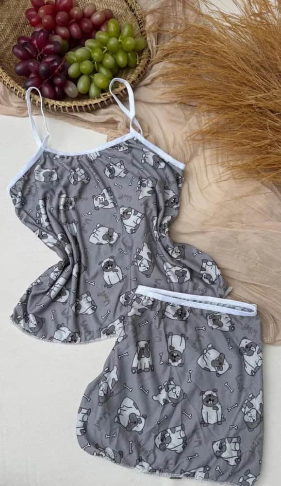 Baby Doll Cropped Poliester Lorena As Estampas Sao Variadas 10