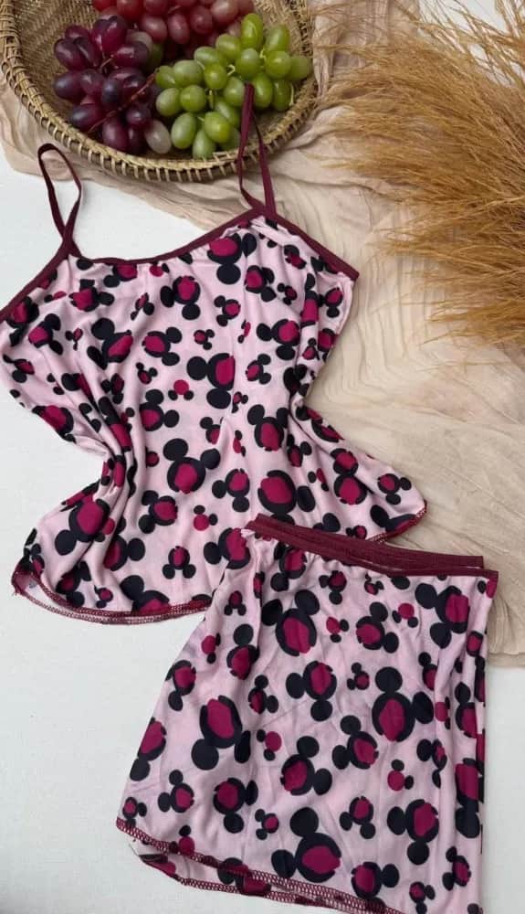 Baby Doll Cropped Poliester Lorena As Estampas Sao Variadas 9