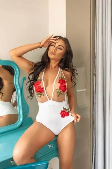 BODY TULE CHERRY - com apliques em tule bordado 6