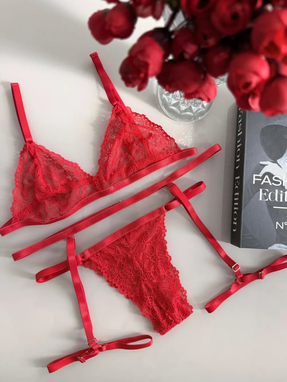 Conjunto sem Bojo Sexy + Cinta Liga Eline, foto 2