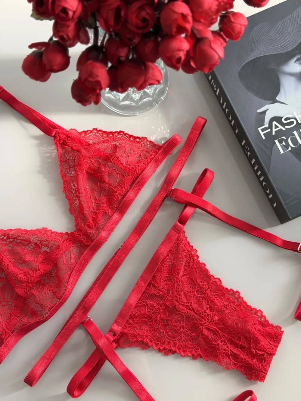 Conjunto sem Bojo Sexy + Cinta Liga Eline, foto 3