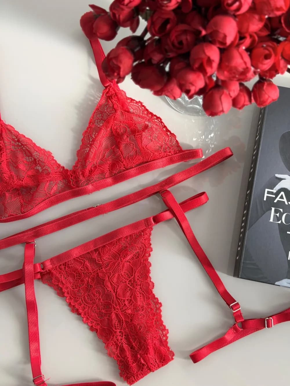 Conjunto sem Bojo Sexy + Cinta Liga Eline, foto 4