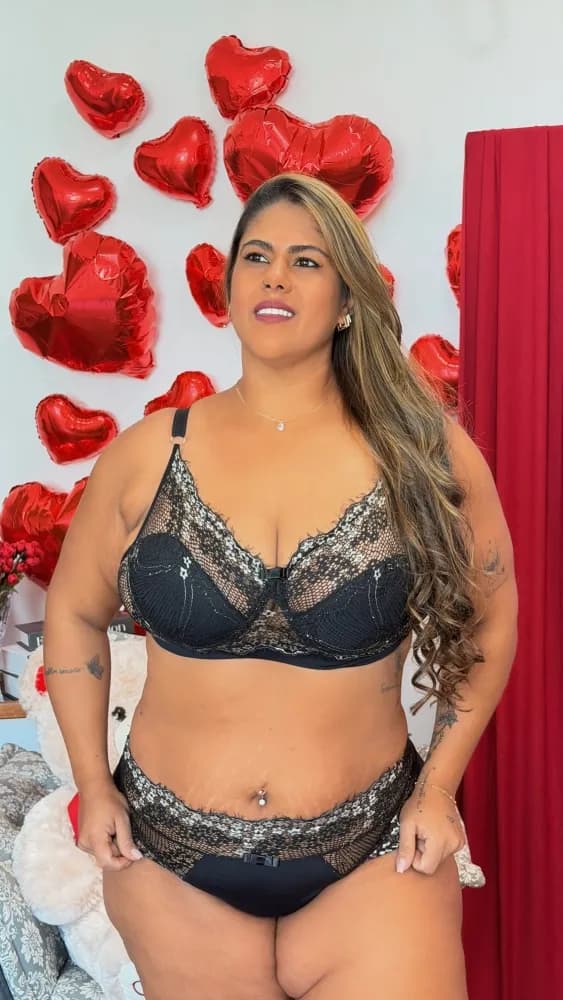 Conjunto Plus Size sem Bojo Bicolor, foto 4