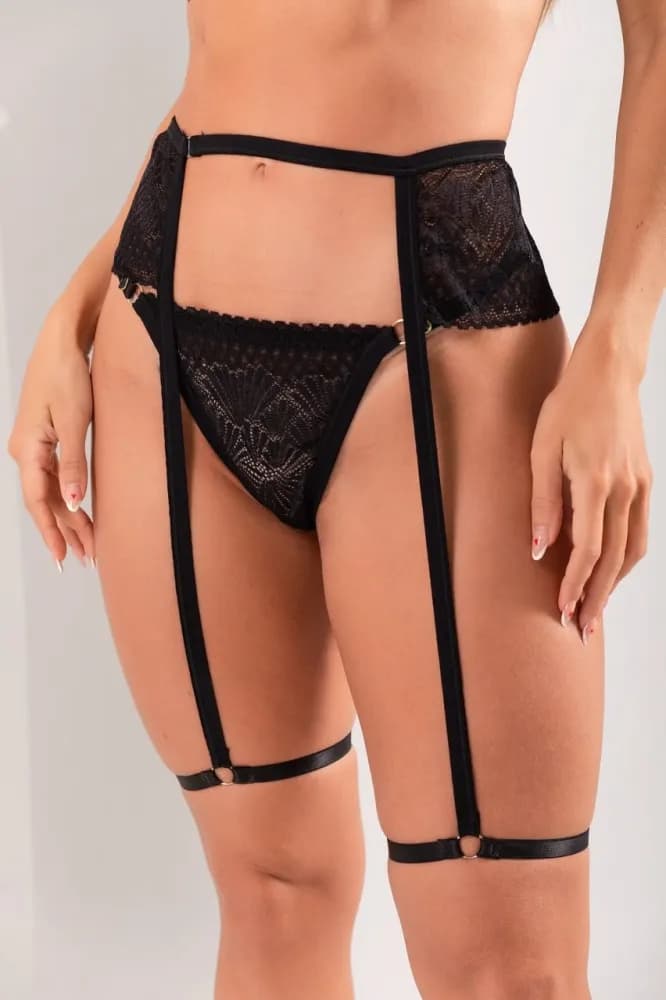 Conjunto sem Bojo + Cinta Liga Sexy Aro Aberto Jasmine, foto 2