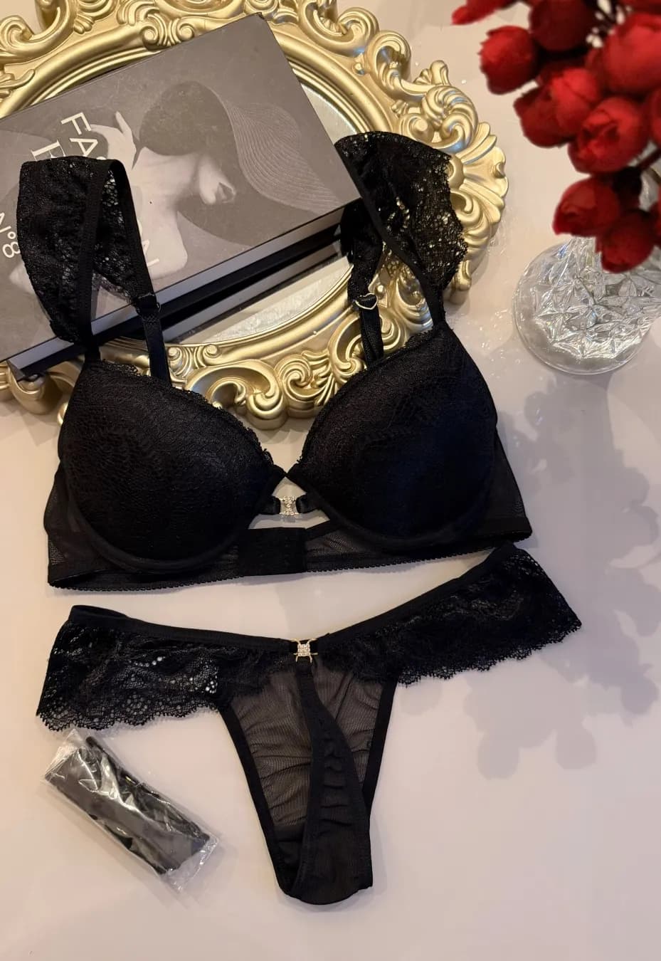 Conjunto sem Bojo Tule Sexy Gabriela, foto 9