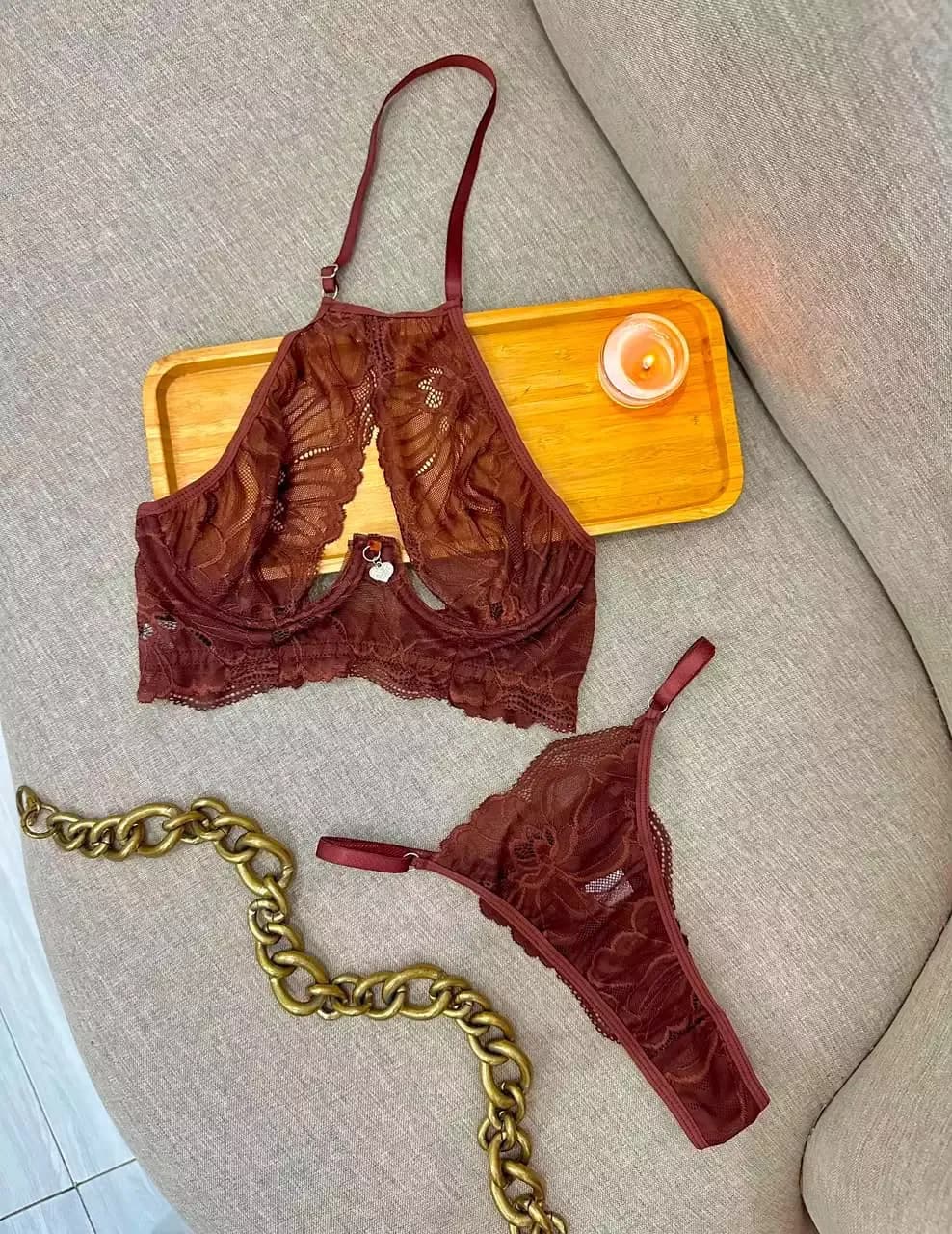 Conjunto sem Bojo Luxo Cintia, foto 7